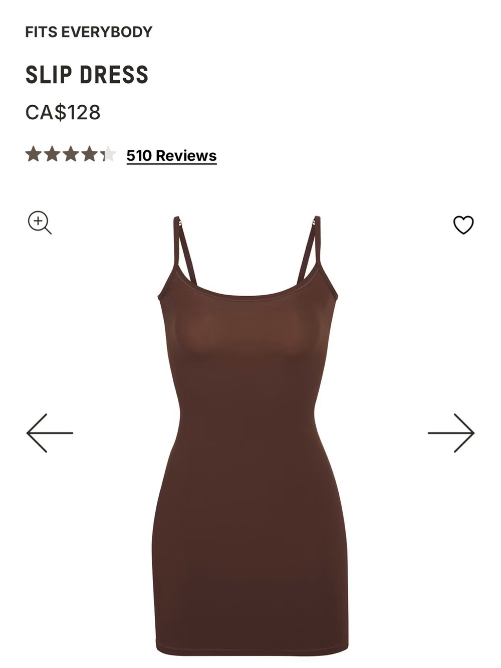 SKIMS fits everybody slip dress brown